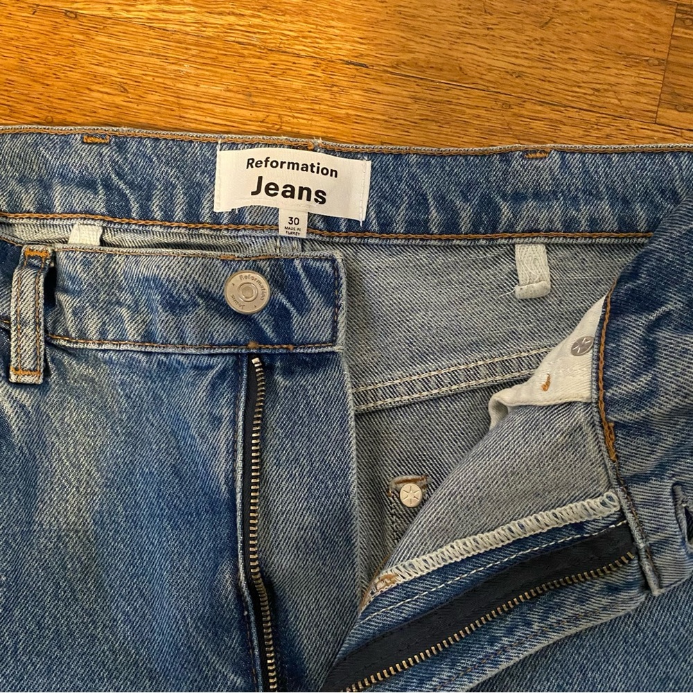 REFORMATION CLAYTON PATCH JEANS - Picture 4 of 4